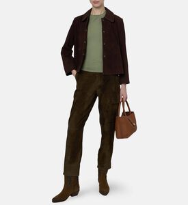 Ba and Sh Milas Suede Jacket, Model View