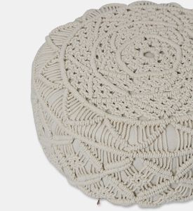 Home Deco and More Locha Hand-knotted Stool, Packshot View