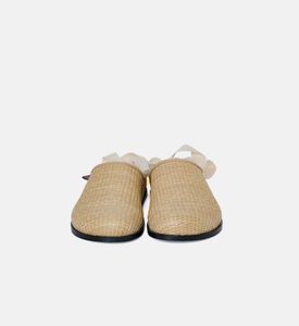 حذاء أوليفر مفتوح من الخلف مسطح برباط حول الكاحل