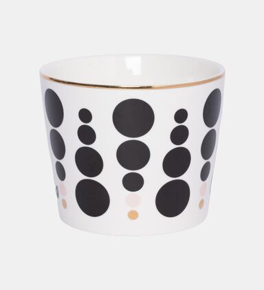 Ceramic Dotted Gold-trim Pot
