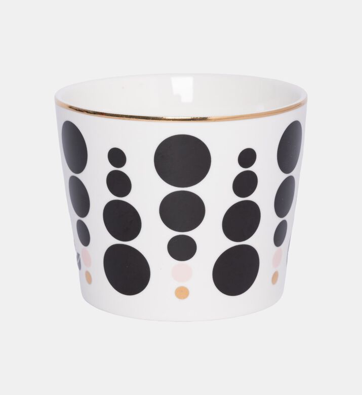 Ceramic Dotted Gold-trim Pot