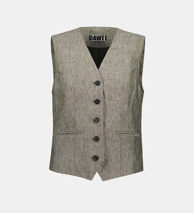 Linen Sleeveless Vest