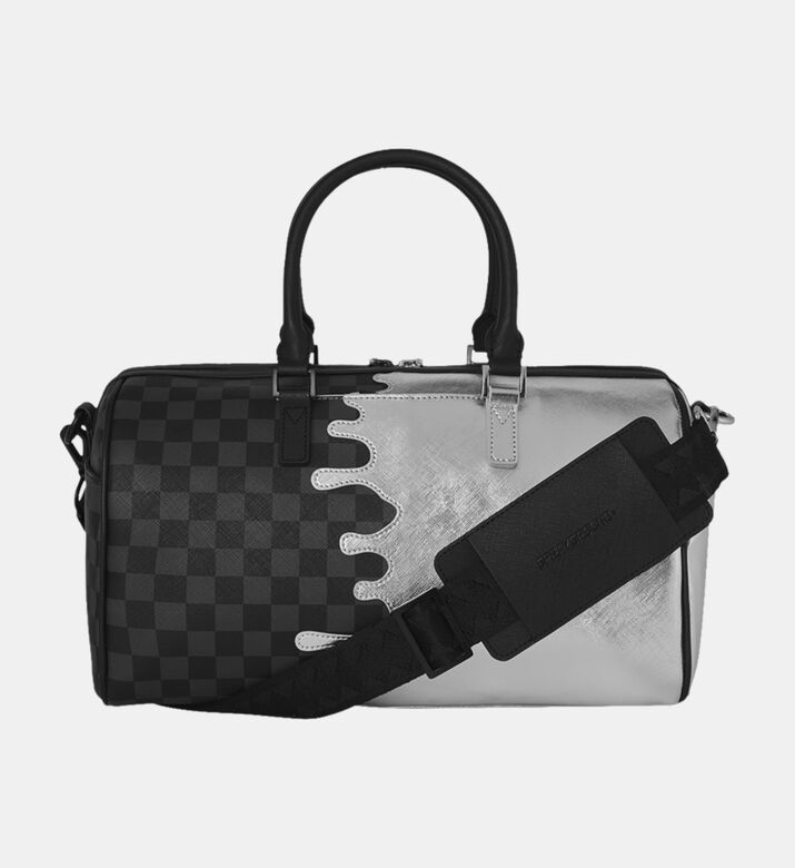 Sprayground Silver Side Drip Luxury Tote, Packshot View