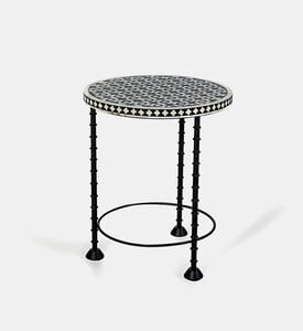 Home Deco and More Chess Iron Side Table, Packshot View Home Deco and More Chess Iron Side Table, Packshot View