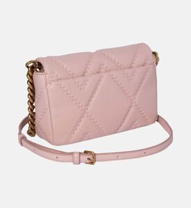 حقيبة كتف جلدية مبطنة