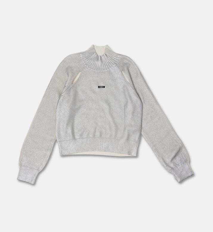 MSGM Ribbed Mock-neck Sweater, Packshot View