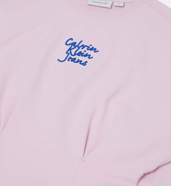 Logo Embroidered Sweatshirt Dress