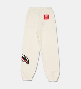 Sprayground Graphic Shark Baggy Pants, Ivory, 8y, Packshot View
