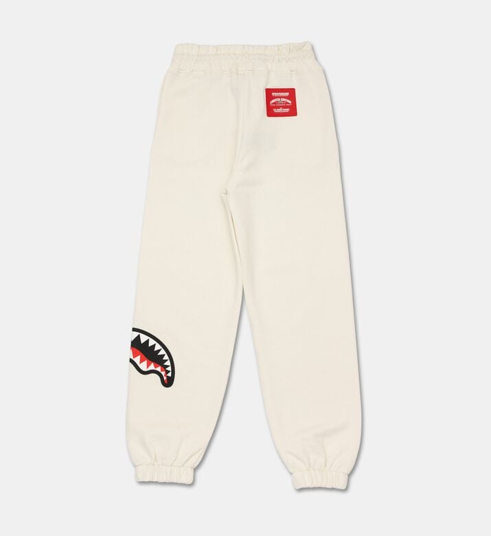 Sprayground Graphic Shark Baggy Pants, Ivory, 8y, Packshot View