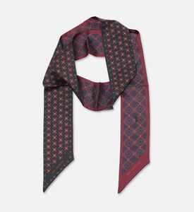 The Zeituna Le Jardin Du Chat Silk Dark Geometric Rectangular Scarf, Packshot View