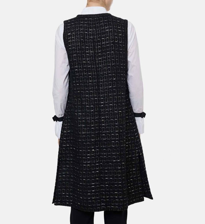 Weill Tweed Gold-toned Buttons Vest, Model View