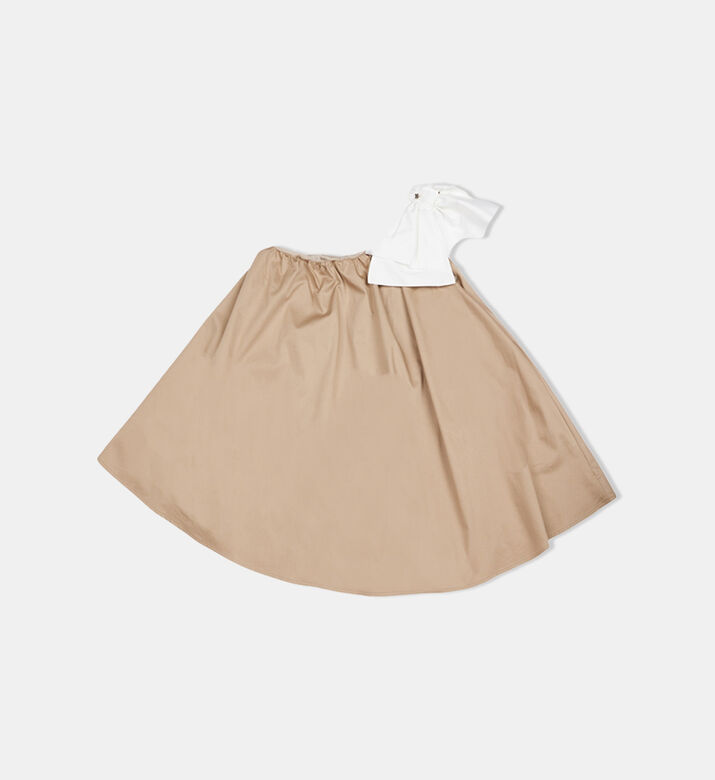 Girl Bow One Shoulder Dress