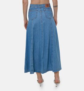 Ba and Sh Laddie Button-front High-waisted Midi Skirt, Model View