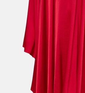 Stretch Silk Satin Flared Mini Dress