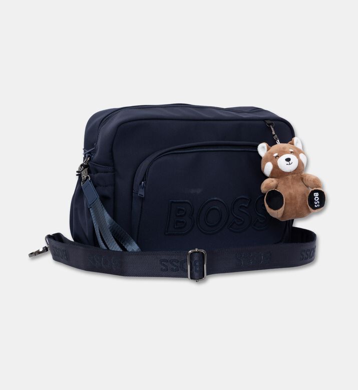 Boss Matte Fabric Changing Bag, Navy, Packshot View