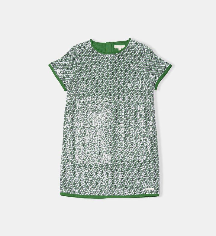 Logo-plaque Short-sleeve Loose-fit Dress