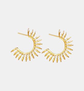 Ottoman Hands Aylin Sun-shape Hoop Earrings, Packshot View
