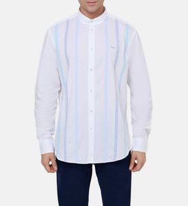 Vertical Stripe-print Shirt
