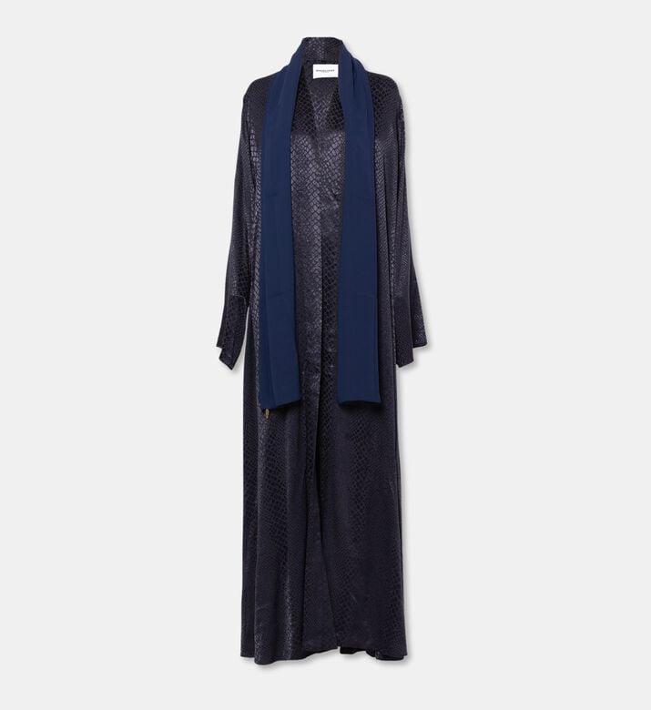 Moonlight Minimalist Snake Skin Abaya, Packshot View