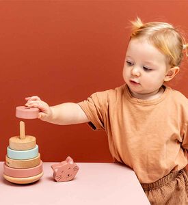 لعبة مسز كات خشب للتكديس