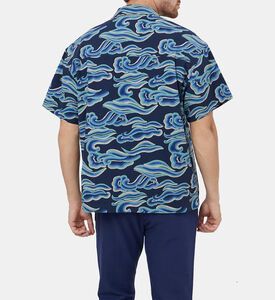 Organic Cotton Waves-print Shirt