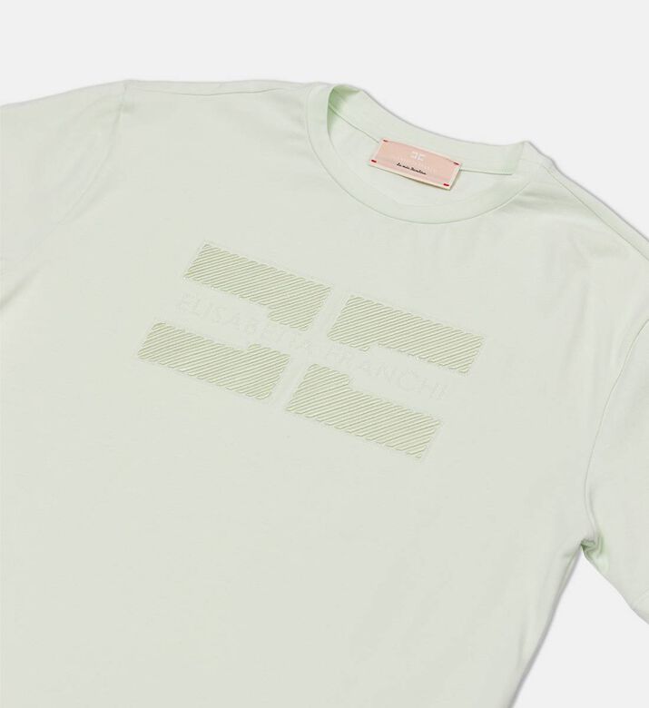 La Mia Bambina Cotton Short-sleeve T-shirt, Light-green, 8y, Packshot View