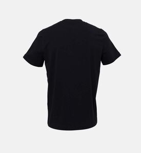 تي شيرت قطن جيرسي بطبعة الشعار