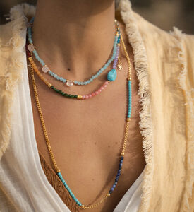 Ottoman Hands Multi-colored Beaded Necklace, Packshot View