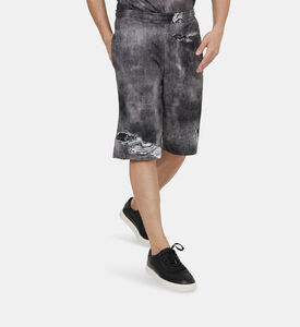 Cotton Ripped-print Shorts Cotton Ripped-print Shorts