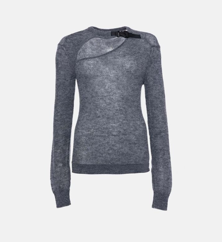 Cut-out Buckle Sweater