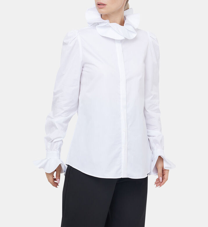 قميص Pensee قطني مزدوج الملتوي