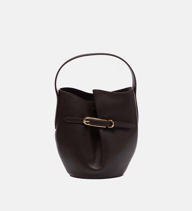 Belted Mini Buckle Bucket Bag