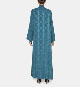 Moonlight Abaya, Teal, M, Model View