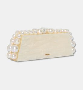Cult Gaia Acrylic Beaded Clutch, Ivory, Packshot View