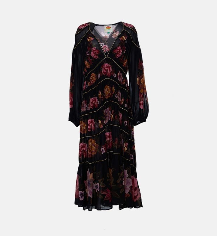 Farm Rio All-over Flower-print Flared Dress, Packshot View