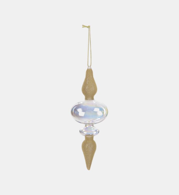 Iridescent Glass Finial Ornament