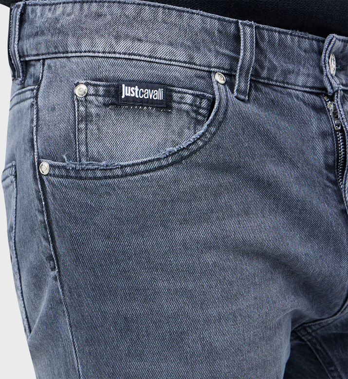 Slim-fit Washed 5-pocket Jeans