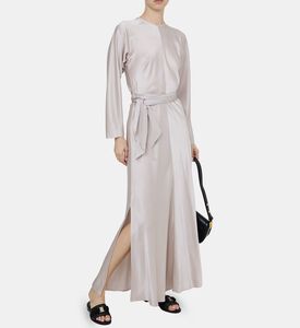 Silk Satin Sash Midi Dress Silk Satin Sash Midi Dress