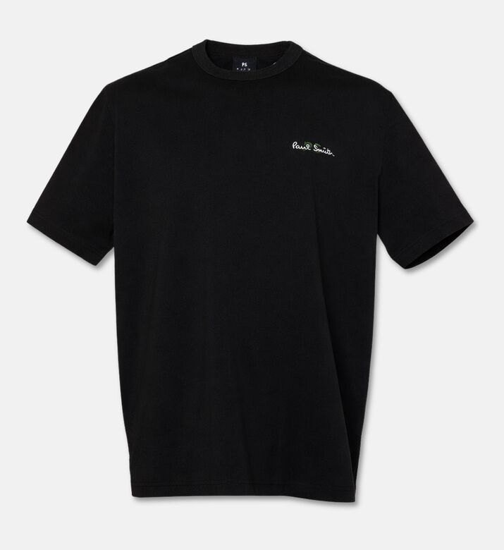 Paul Smith Embroidered Logo Oversized T-shirt, Black, Xxl, Packshot View