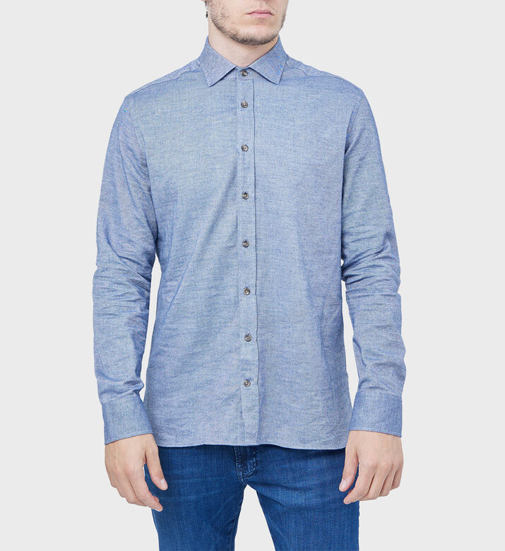 قميص قطني مزين بالفانيلا