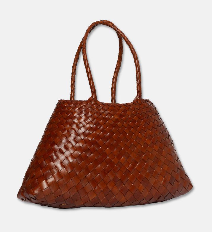 Dragon Diffusion Santa Croce Big Leather Bag, Light-brown, Packshot View