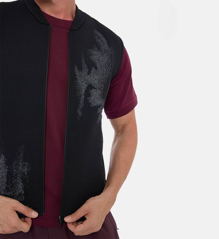 Y-3 Distressed Graphic-print Vest, Model View