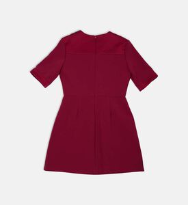 Button-detail Short-sleeve Dress
