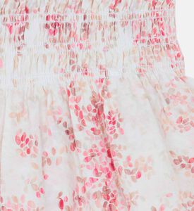 تنورة قصيرة بطبعة أزهار