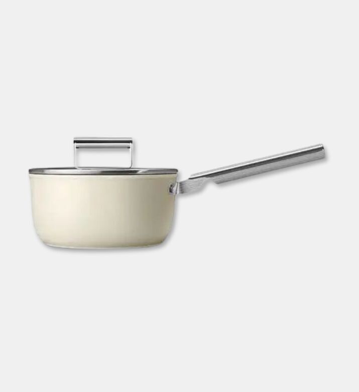 Smeg Ceramic-coated 1 Handle Saucepan, Packshot View
