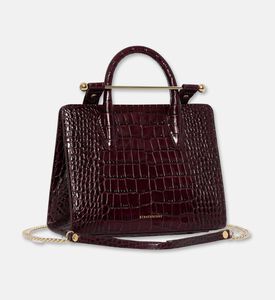 Strathberry The Strathberry Mini Tote Bag, Burgundy, Packshot View