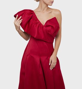 Ruffled-detail Flared Long Dress Ruffled-detail Flared Long Dress