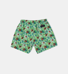 شورت سباحة بطبعة قرد صغير للأولاد الصغار