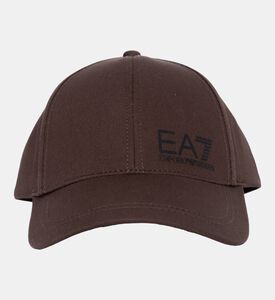 Printed Logo-detail Curved Brim Cap