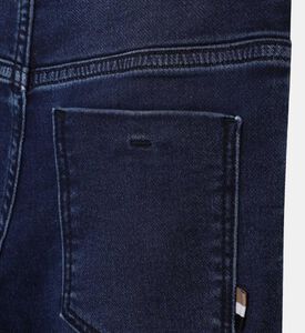 بنطلون جينز من مزيج القطن بخمسة جيوب